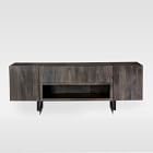 Modern Solid Wood &amp; Iron Media Console