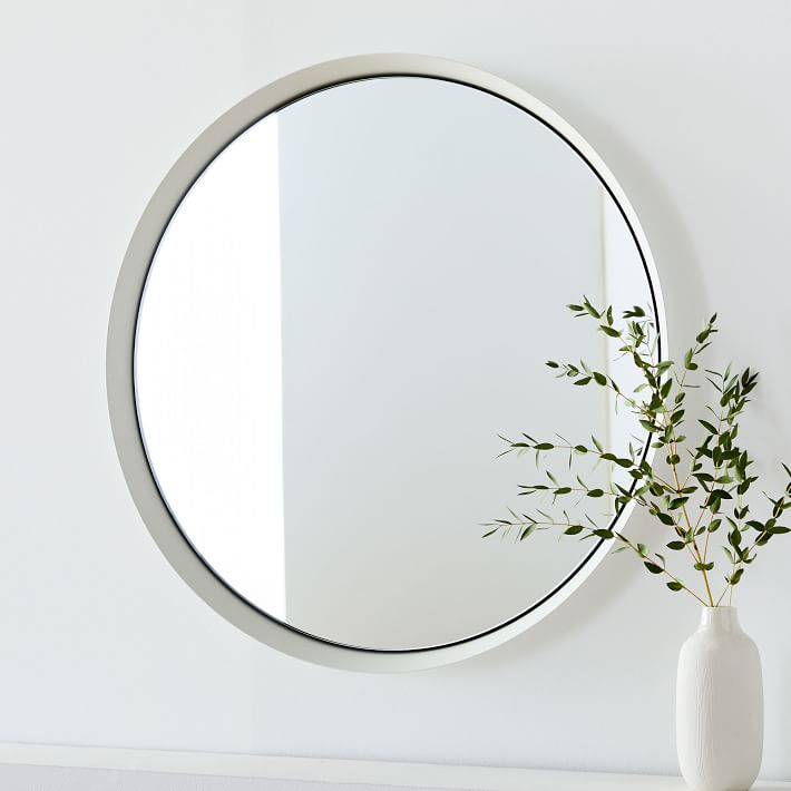 Misewell Kendrick Ivory Mirror - 26&quot;
