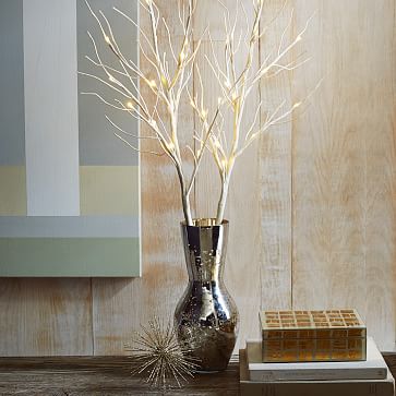 LED Glitter Branches | West Elm