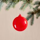 Red Glass Boxed Ornaments - Red (Set of 9)