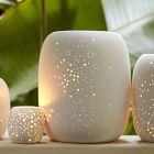 Constellation Pierced Ceramic Candleholders