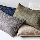 Dotted Chenille Jacquard Lumbar Pillow Cover