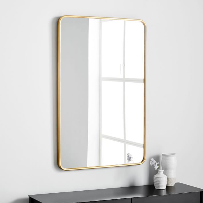 Streamline Rounded Edge Wall Mirror - 24&quot;W x 36&quot;H