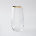 Gold Rimmed Wine Glass Sets