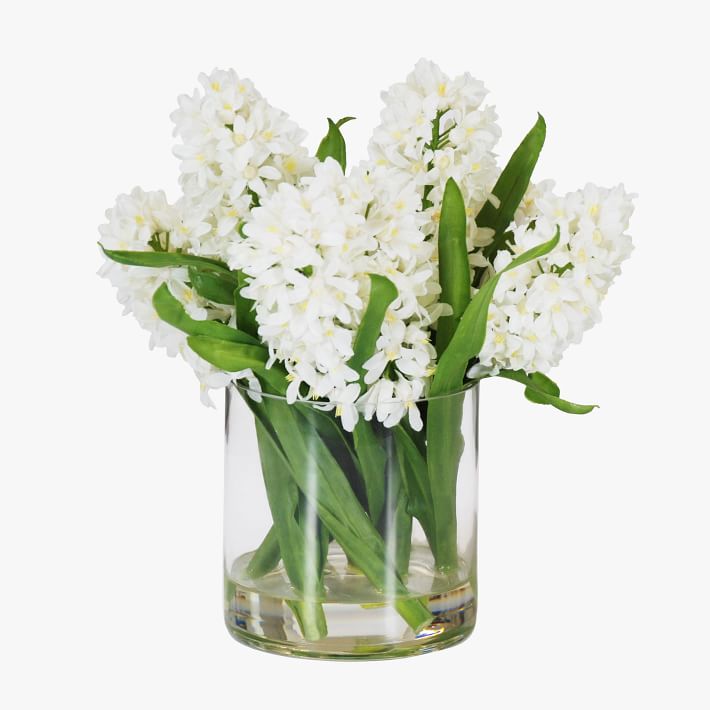 Faux Hyacinth Bouquet w/ Vase
