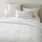 Airy Cotton Voile Solid Quilt &amp; Shams - Clearance