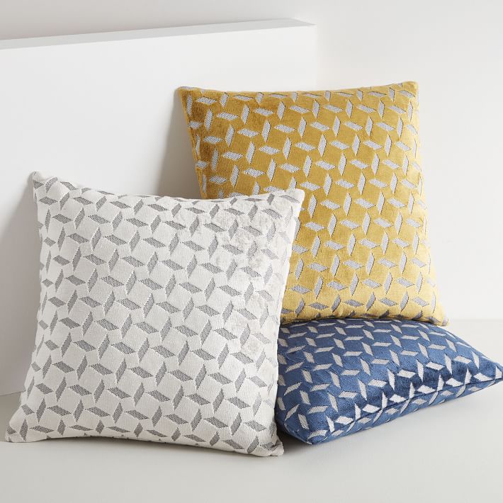 Pinwheel Jacquard Velvet Pillow Covers