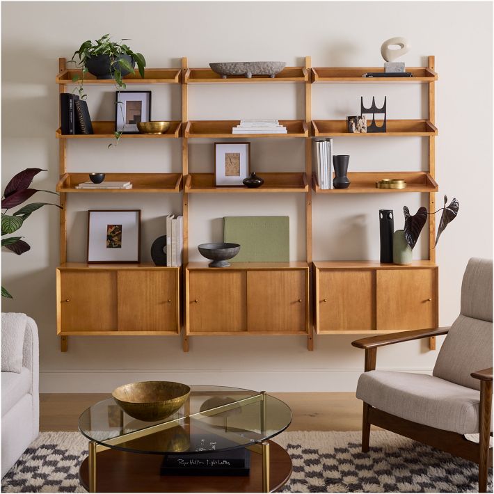 Mid-Century Modular Storage Bookshelf | West Elm