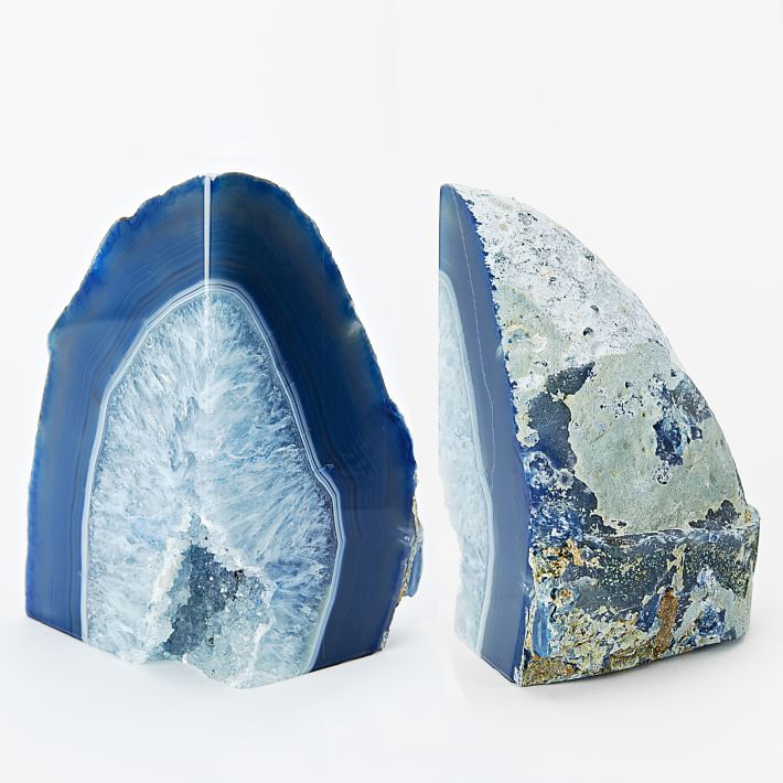 Agate Stone Bookends - West Elm CA