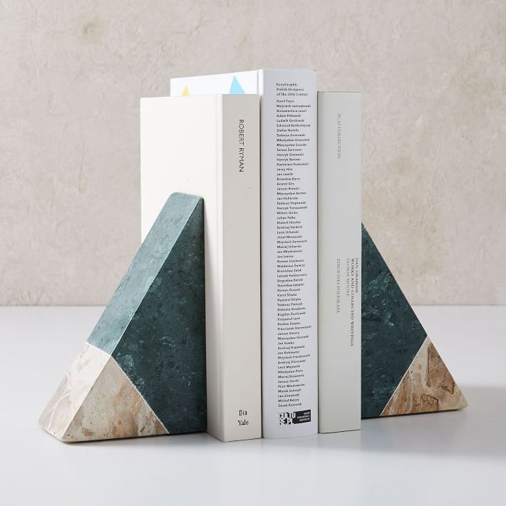 Pieced Marble Bookends
