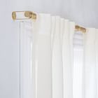 Custom Size Sheer European Flax Linen Curtain - Alabaster | West Elm