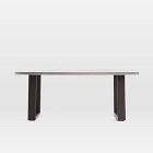 Portside Aluminum Outdoor Concrete Dining Table (72&quot;)