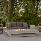 Concrete Lipped Rectangle Fire Table