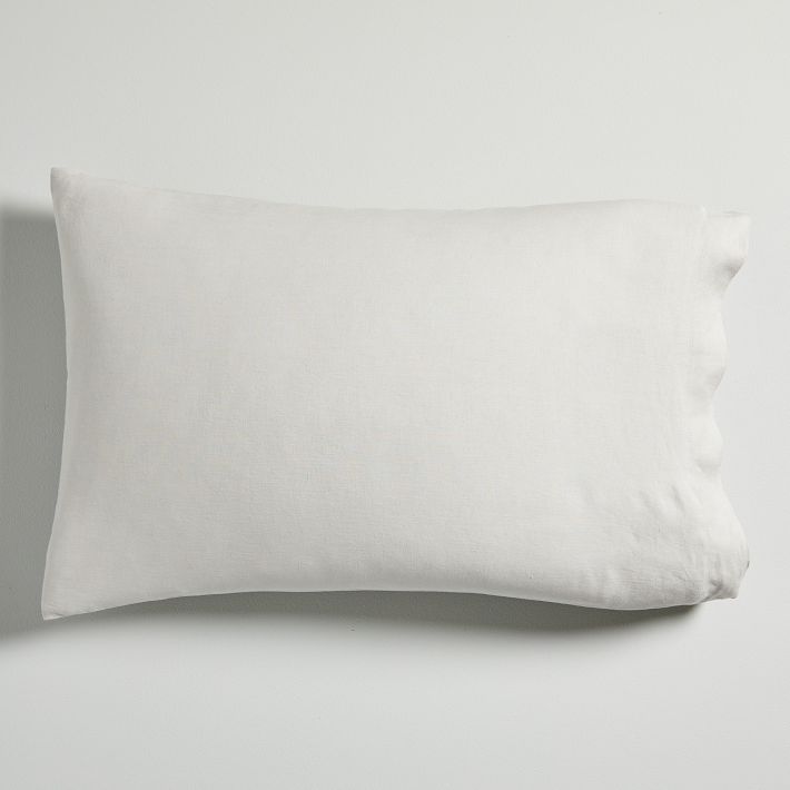 European Flax Linen Pillowcases  - Frost Gray