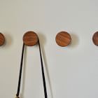 Modern Home by Bellver Wooden Round Wall Hooks - Set of 4