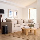 Harmony Modular Skirted Slipcover 2-Piece Chaise Sectional (122&quot;)