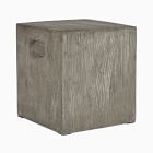 Cube Concrete Outdoor Accent Table (14.9&quot;)
