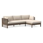 Santa Fe Slatted Outdoor 2-Piece Chaise Sectional Cushion Covers