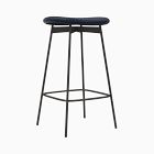 Modern Petal Backless Counter Stool - Leather