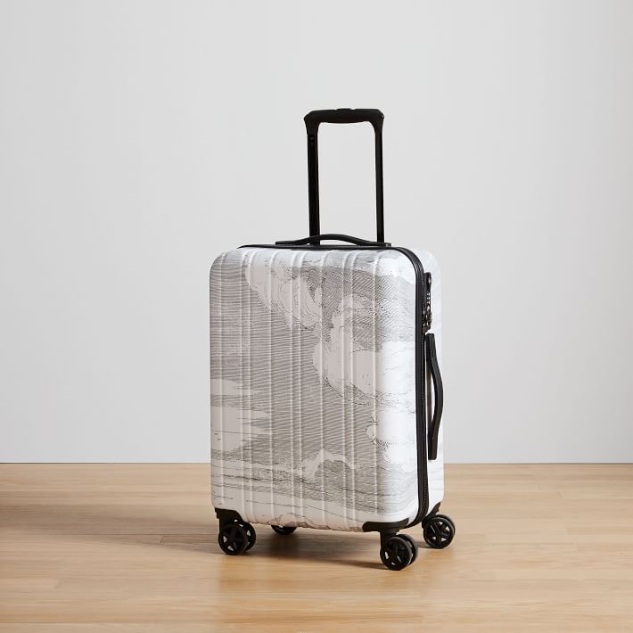West Elm Carry On Luggage - Cloud Print