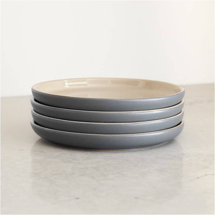 Kaloh Stoneware Salad Plate Sets Anchor Gray Set of 4