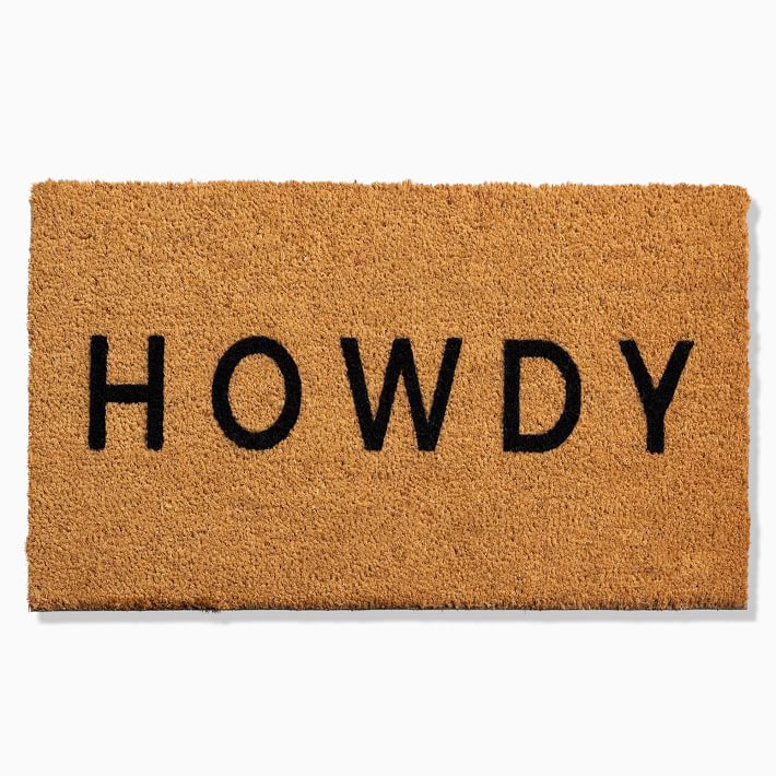 Nickel Designs Hand-Painted Doormat - Modern Howdy