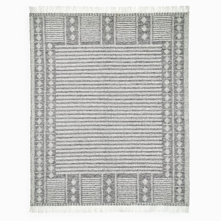 Diamond Brim Outdoor Rug | West Elm