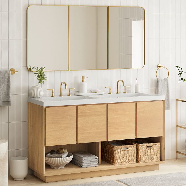 Norre Double Bathroom Vanity (60&quot;&ndash;72&quot;)