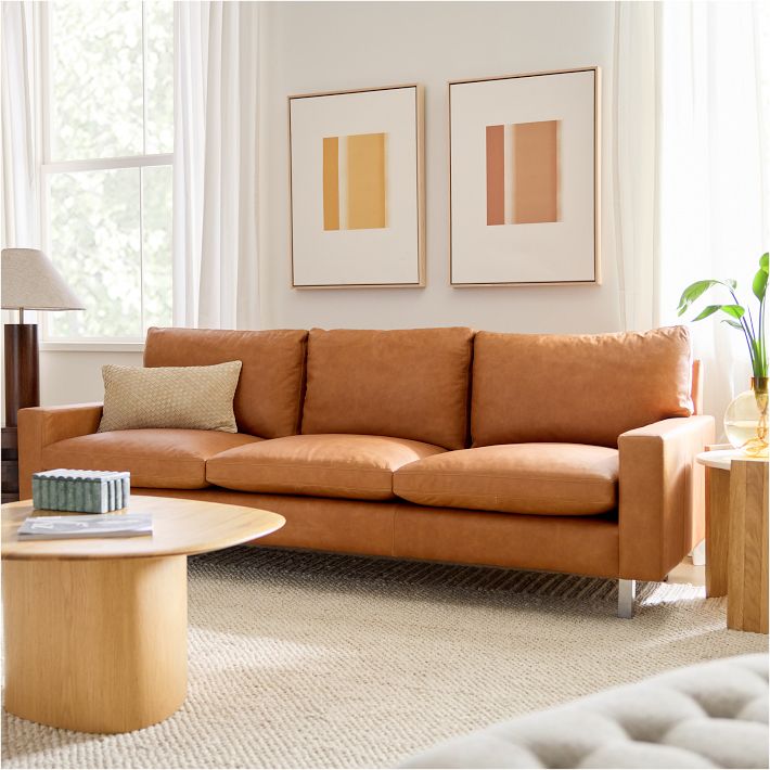 Nelson Leather Sofa (87&quot;)
