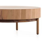 Wood Drum Round Coffee Table (42&quot;)