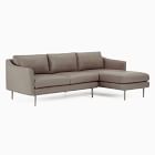 Sloane Leather 2-Piece Chaise Sectional (95.5&quot;)