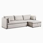 Shelter 2-Piece Sleeper Sectional w/ Storage Chaise (130&quot;)