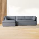 Shelter 2-Piece Sleeper Sectional w/ Storage Chaise (130&quot;)