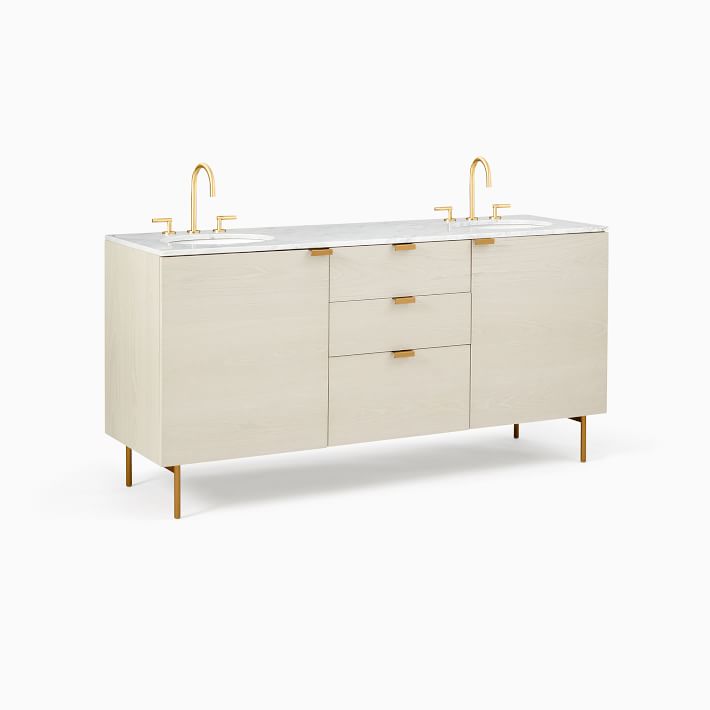 Delphine Double Bathroom Vanity (72&quot;)