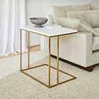 Streamline Wide C-Side Table (26&quot;) - Marble