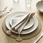 TALLO de OLIVO Tassels Napkin