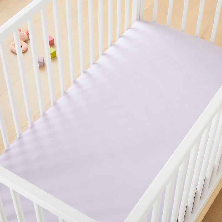 Soft Cotton Percale Crib Fitted Sheet