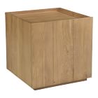 Modern Paneled Wood Nightstand (18&quot;)