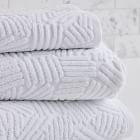 Organic Dashed Lines Sculpted Towel Sets