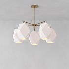 Sculptural 5-Light Faceted Chandelier