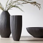 Sanibel Black Textured Ceramic Vases