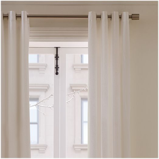 European Flax Linen Grommet Curtain | West Elm