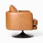 Auburn Leather Swivel Chair