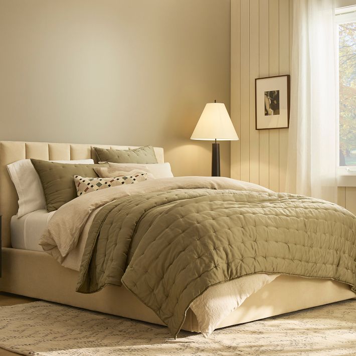 Silky TENCEL™ Crescent Stitch Quilt & Shams