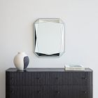 Faceted Emerald Cut Wall Mirror