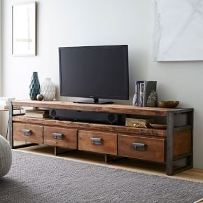 Bin Pull 4-Drawer Media Console (82