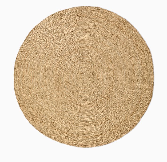 Chunky Braided Jute Round Rug