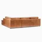 Harris Leather 2-Piece Bumper Chaise Sectional (106&quot;&ndash;116&quot;)