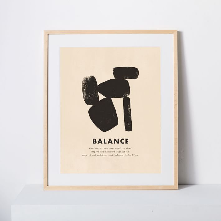 &#201;lan Byrd Virtues of the Soul Framed Print - Balance