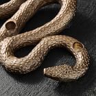 Snake Candelabra - Antique Brass